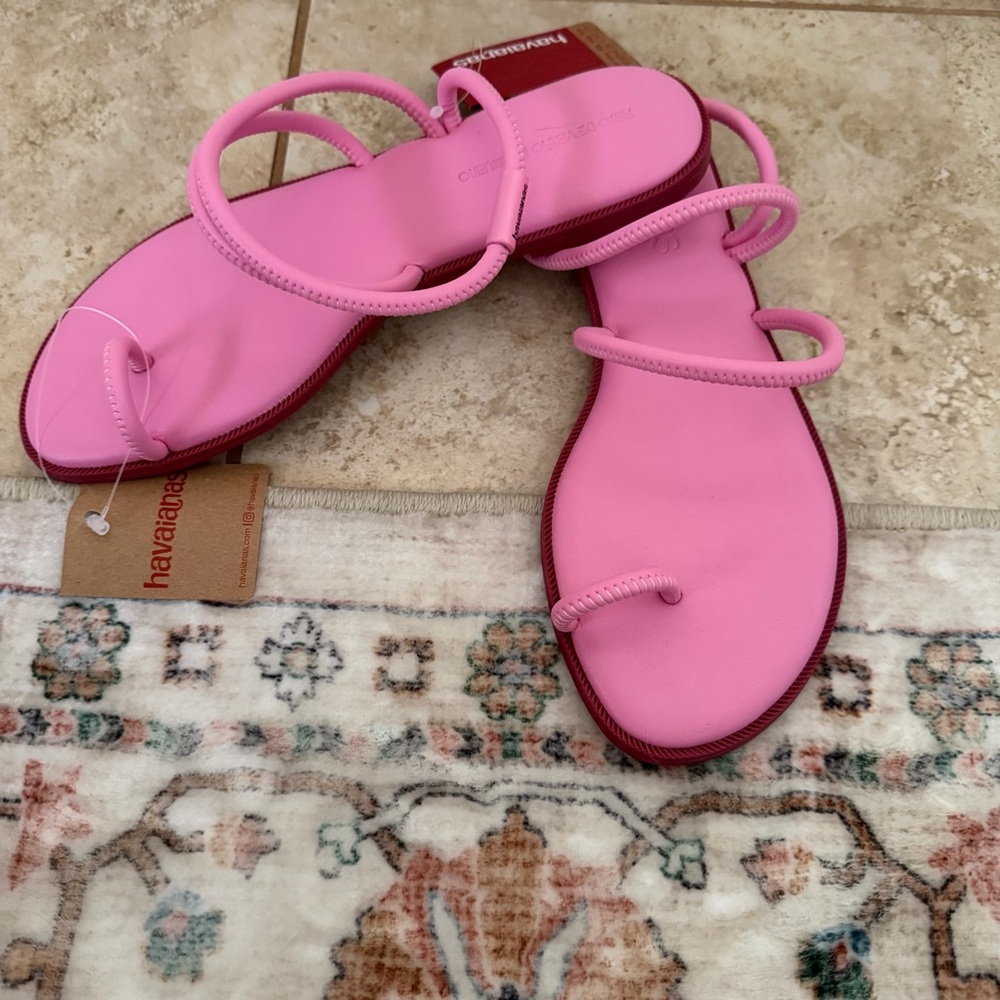 New havaianas Una Pitanga Sandal pink size 8 - Picture 6 of 8
